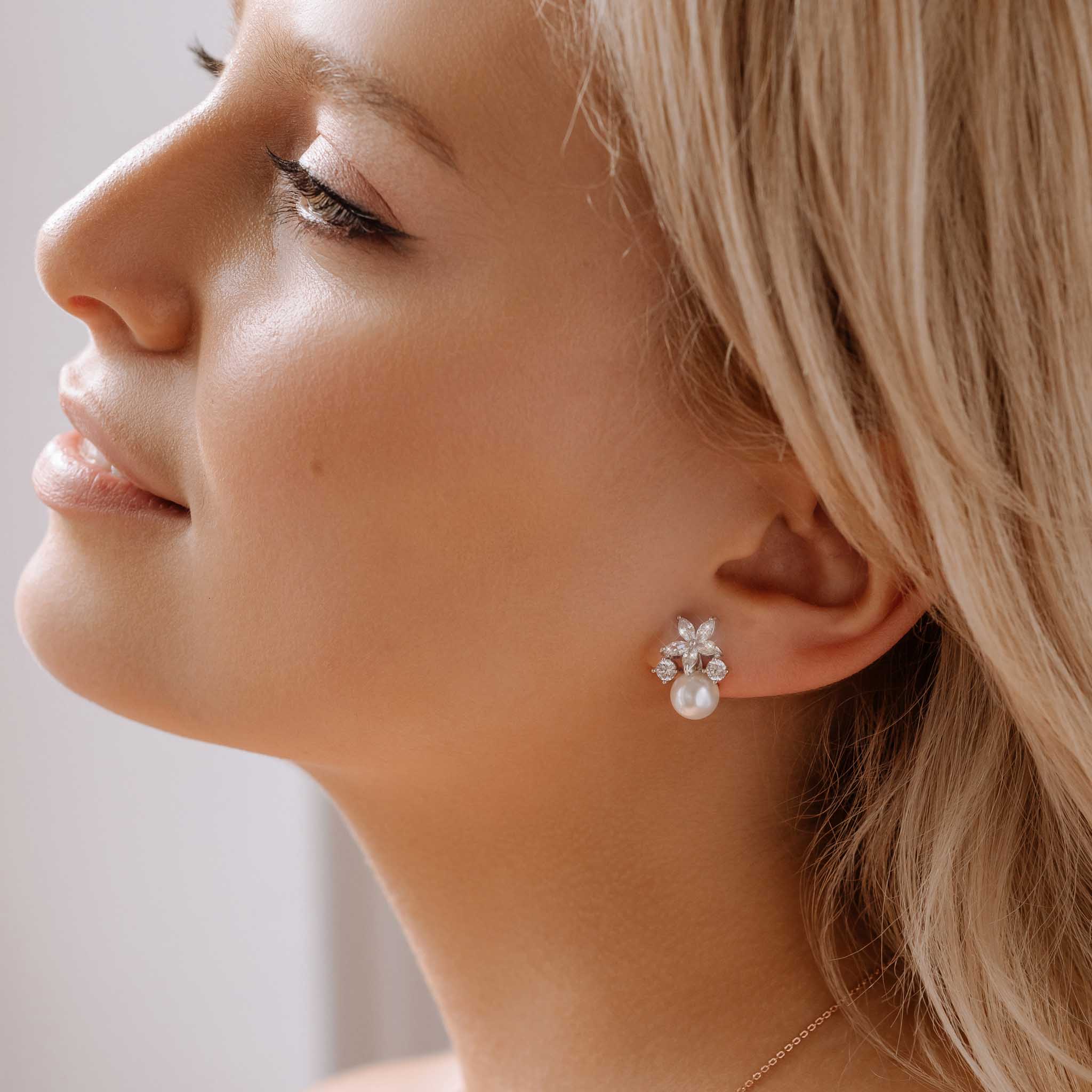 Ensemble Fleur Perla Silver