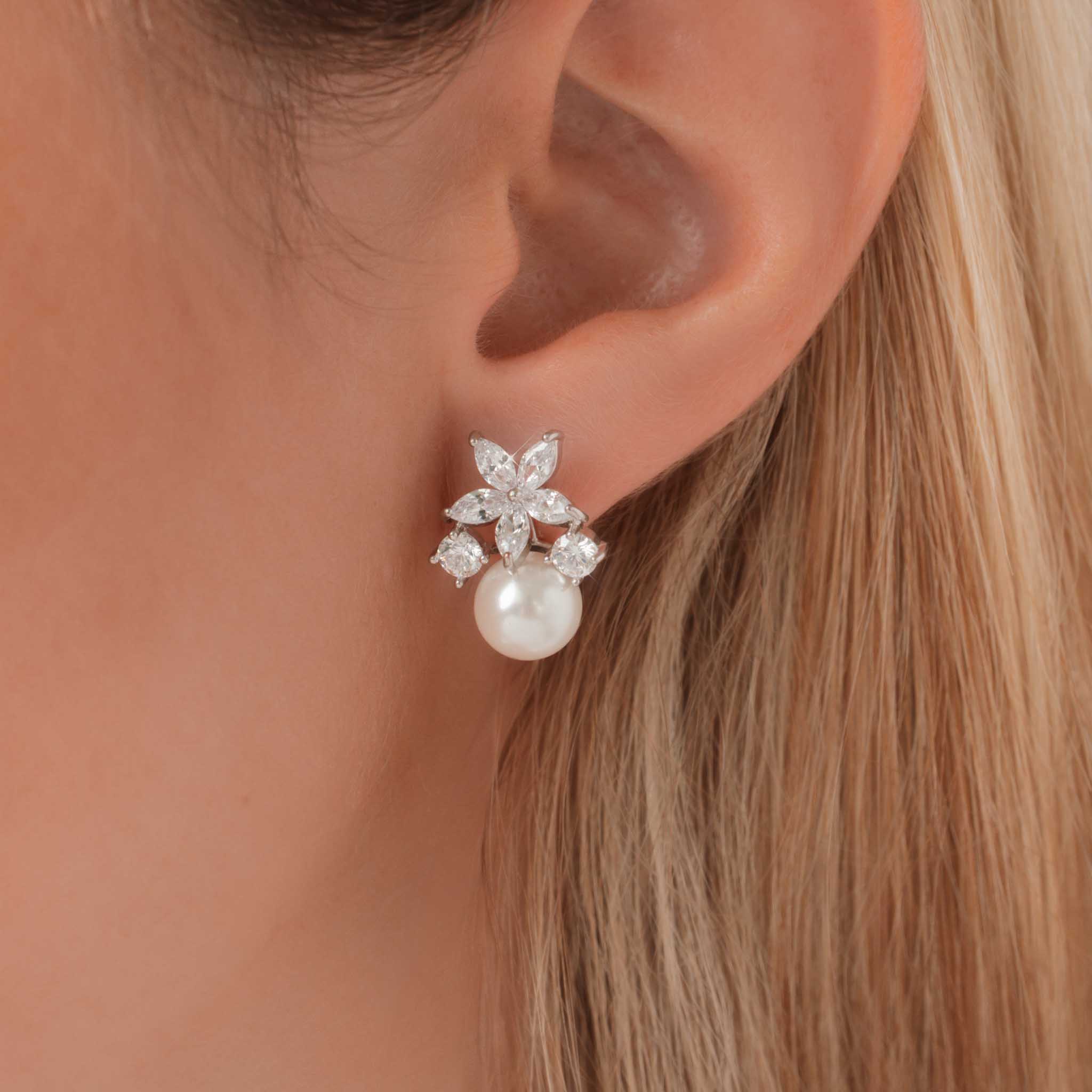 Ensemble Fleur Perla Silver