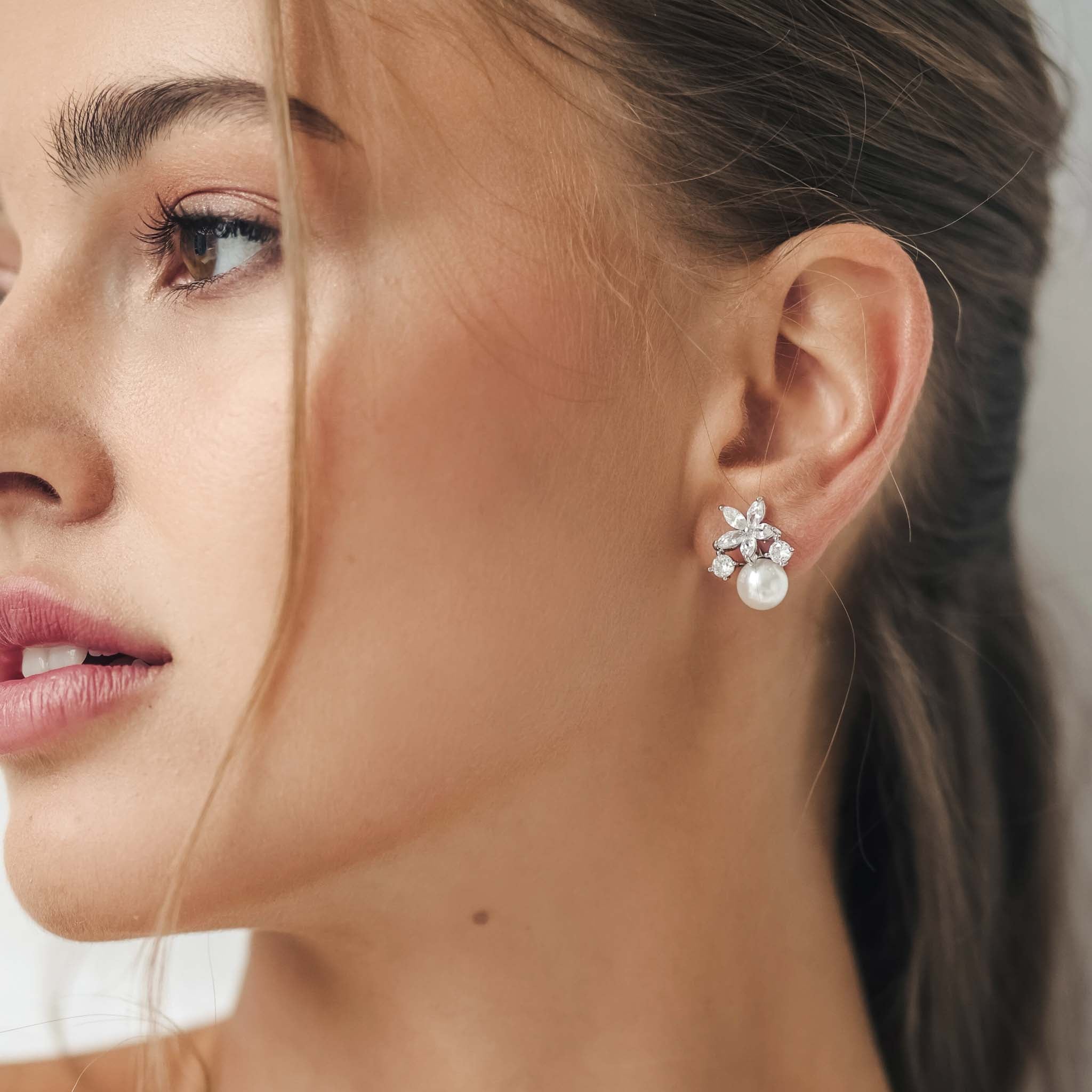 Ensemble Fleur Perla Silver