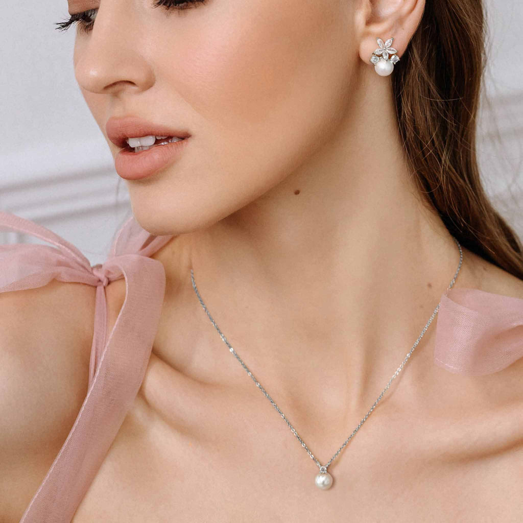 Ensemble Fleur Perla Silver